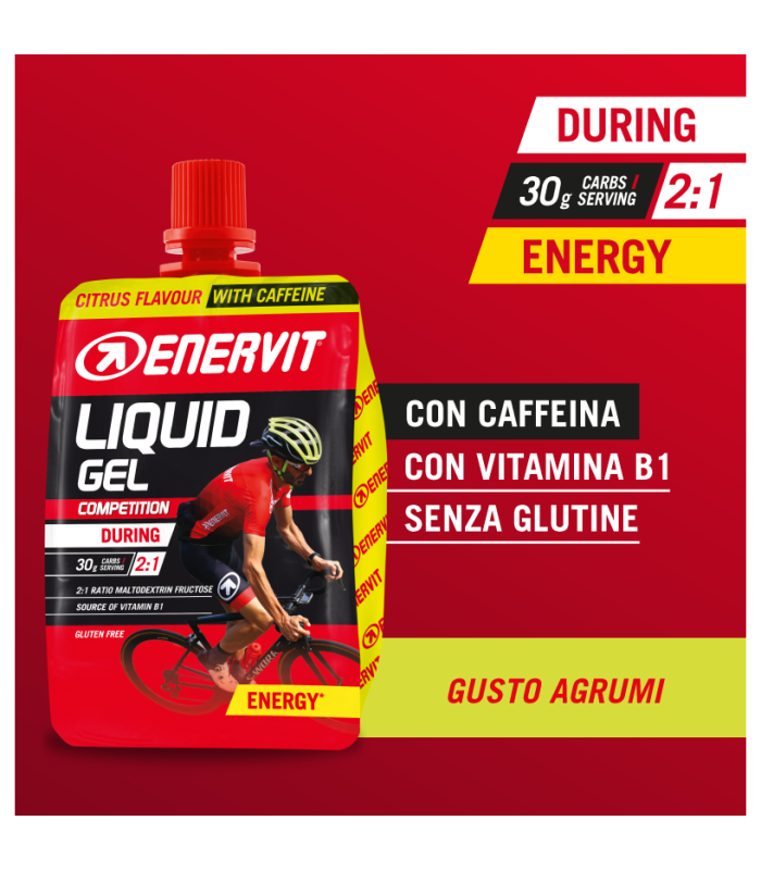 ENERVIT Liquid Gel 60ml - pack da 4pz- SCEGLI IL TUO GUSTO