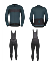 COMPLETO SCOTT GIACCA RC WARM HYBRID INVERNALE più  CALZAMAGLIA INVERNALE RC UOMO - Tight Warm RC Bibtight - SCEGLI