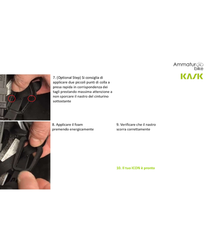 KASK KIT RICAMBIO REGOLAZIONE PER CASCO ELEMENTO O PROTONE ICON