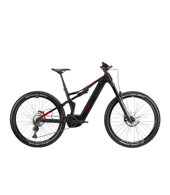 B-Rush C8.5 E-MTB Full Carbon BLACK RED BICI - eride Size L - WHISTLE