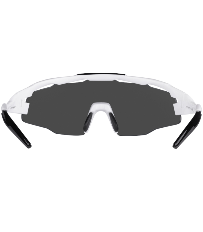 OCCHIALI DA SOLE EVEREST WHITE BLACK - BLACK LASER LENS - BFORCE