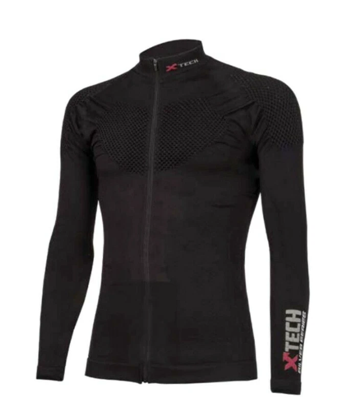 XTECH Maglia LUPETTO CON  ZIP-  ICEBERG - NERO (invernale)