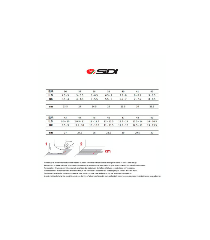Ricambio scarpe SIDI suole scarpa- COMFORT FIT INSOLE Suoletta  - black yellow - white red /  nero giallo / bianco rosso