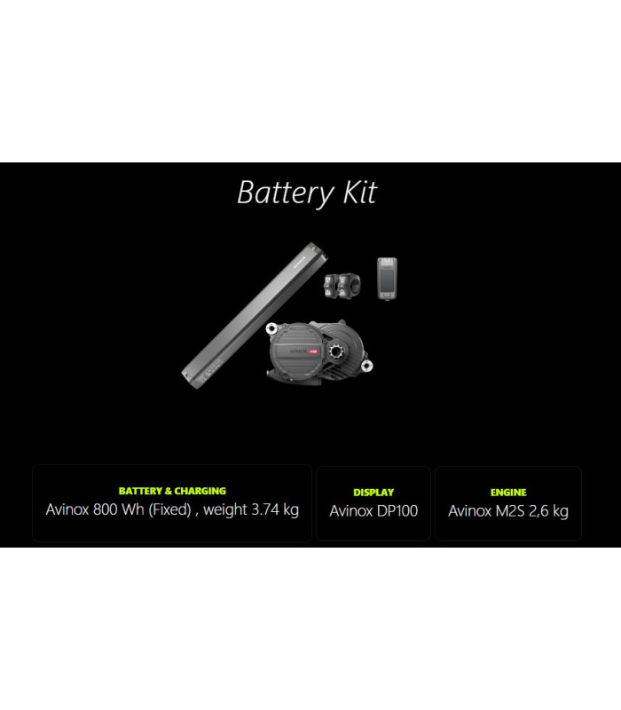 Whistle AXR AXR C6.6 E-MTB Full Carbon- black / red-  eride Size M (44) - WHISTLE - BATTERY AVINOX - New 2026