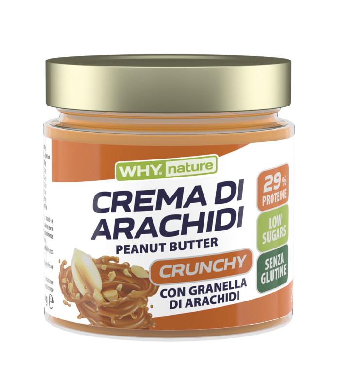 WHY NATURE CREMA DI ARACHIDI PEANUT BUTTER - 29% protein - scegli la promo