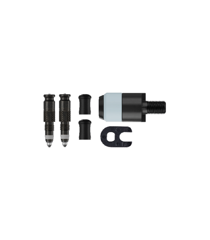 Schwalbe CLIK VALVE SCHWALBE PER V. FRANCESE , Valvole con adattatore per testa della pompa- Schwalbe Clik Valve Conversion Set