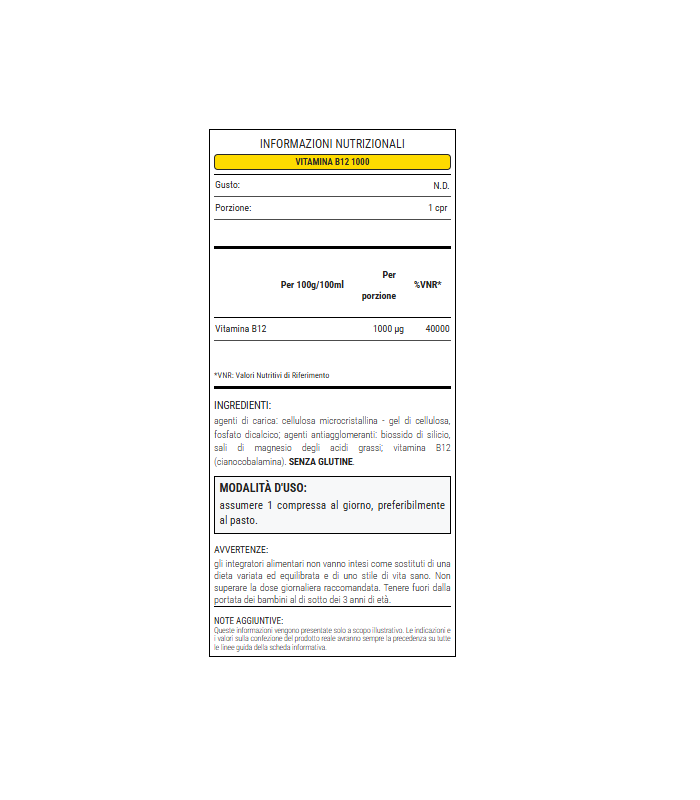 WHY NATURE VITAMINA B12 1000 -80 cpr
