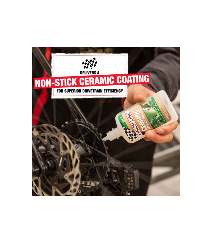 FINISH LINE OLIO Lubrificante umido ceramico-Crea un rivestimento ceramico antiaderente per un'efficienza ottimale