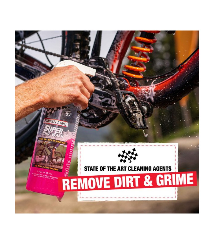 FINISH LINE SUPER BIKE WASH-Super lavaggio bici 100% biodegradabile, pronto all'uso e non richiede risciacquo con acqua-1L
