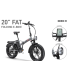 RKS BICI ELETTRICA FAT BIKE -MODELLO NERO-M 250W-PIEGHEVOLE