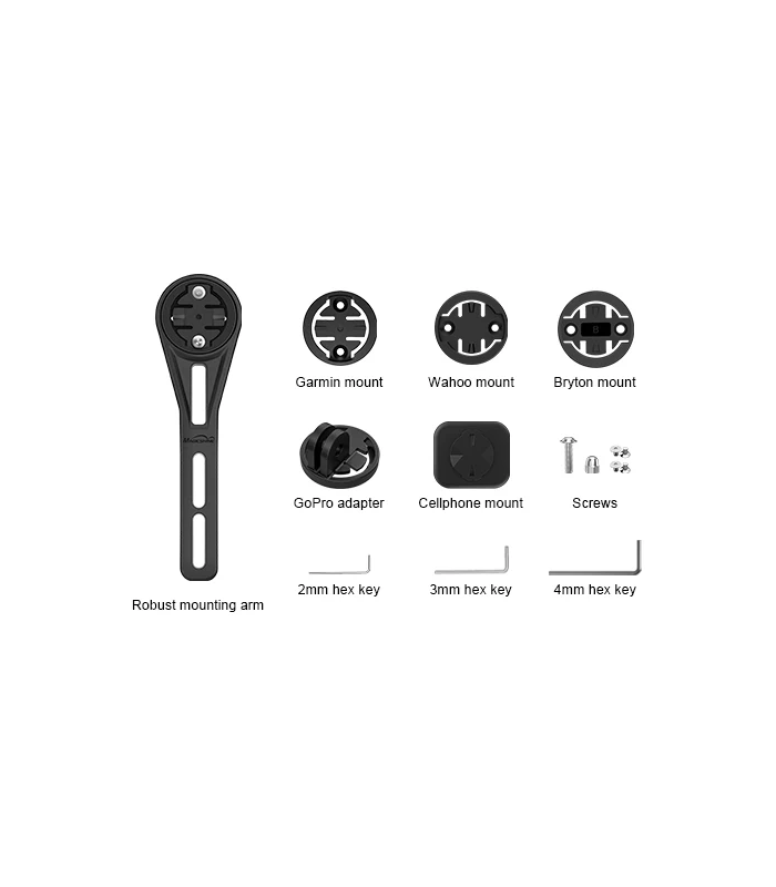 MAGICSHINE SUPPORTO FRONTALE PER PIEGHE INTEGRATE PER FANALINO EVO