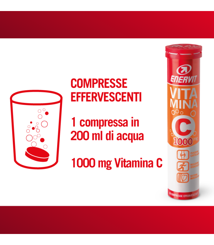 ENERVIT TABS  VITAMINA C- 20 TABS EFFERVESCENTE
