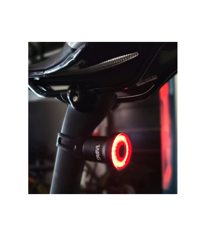 WAG LUCE POSTERIORE SELLA ROUND COB USB nero