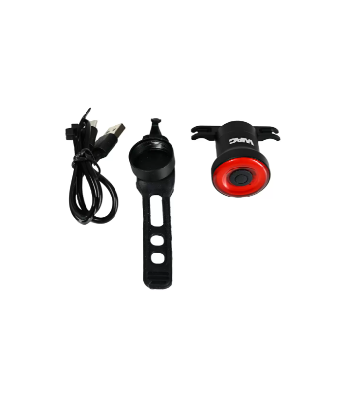 WAG LUCE POSTERIORE SELLA ROUND COB USB nero