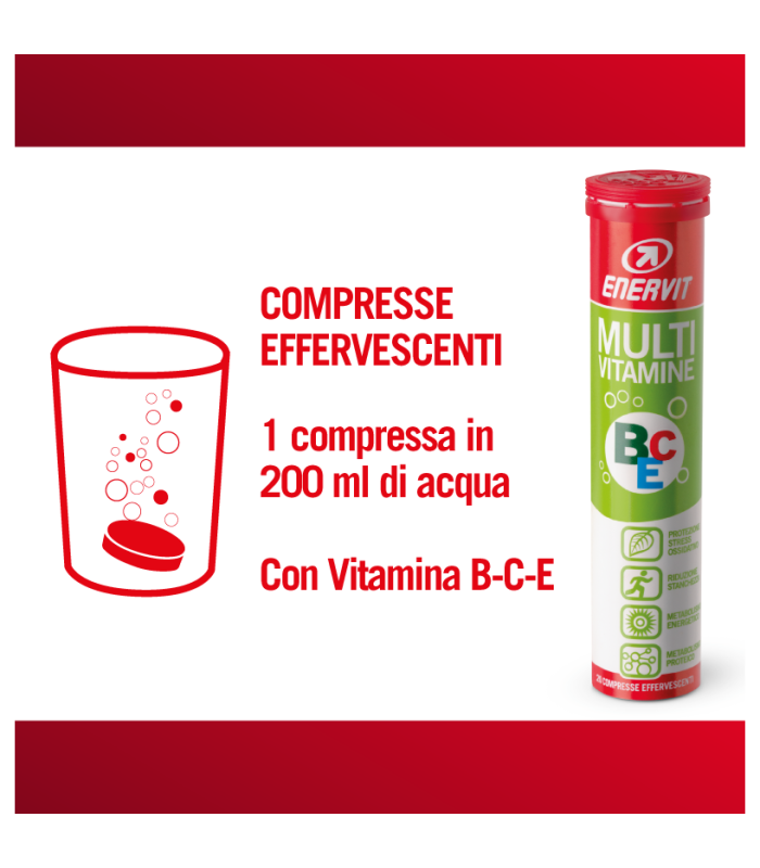 ENERVIT TABS MULTIVAMINICO BCE GUSTO AGRUMI- 20CPS EFFERVESCENTE