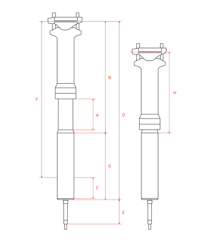 DT SWISS REGGISELLA D232 Escursione di 60 mm per super prestazioni XC