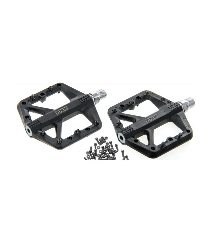 PNK BARBIERI PEDALI PRO FLAT MTB E GRAVEL IN MATERIALE TERMOPLASTICO 295g LA COPPIA 9X9.5X2cm