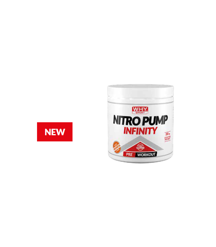 WHY SPORT NITRO PUMP INFINITY I BARATTOLO GUSTO ARANCIA 200GR I PRE WORKOUT