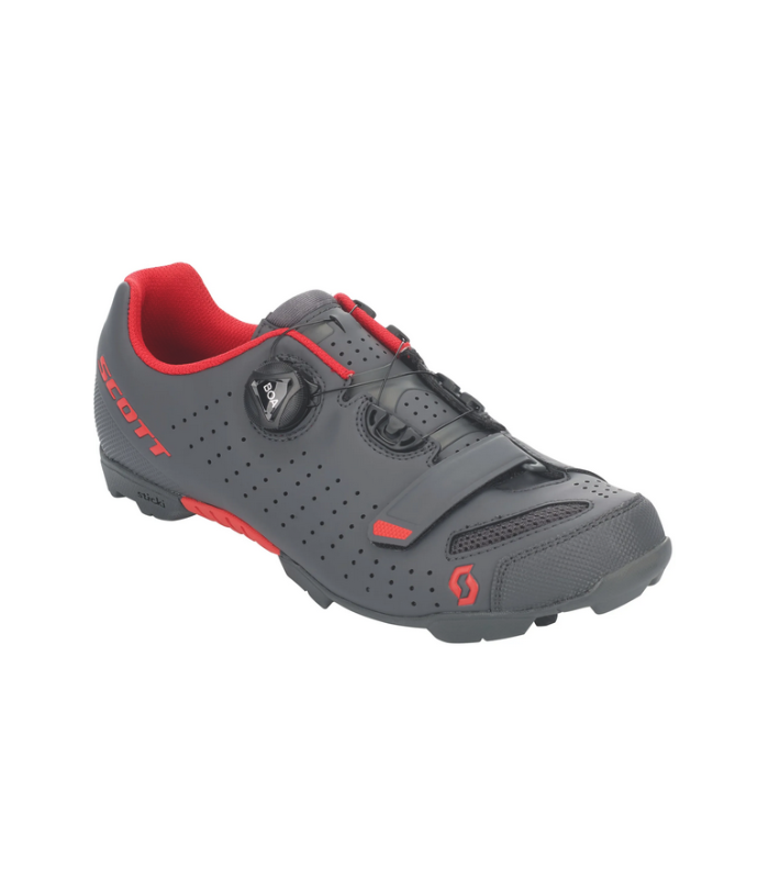 SCOTT SCARPE MTB COMP BOA I MATT DARK - GREY/RED