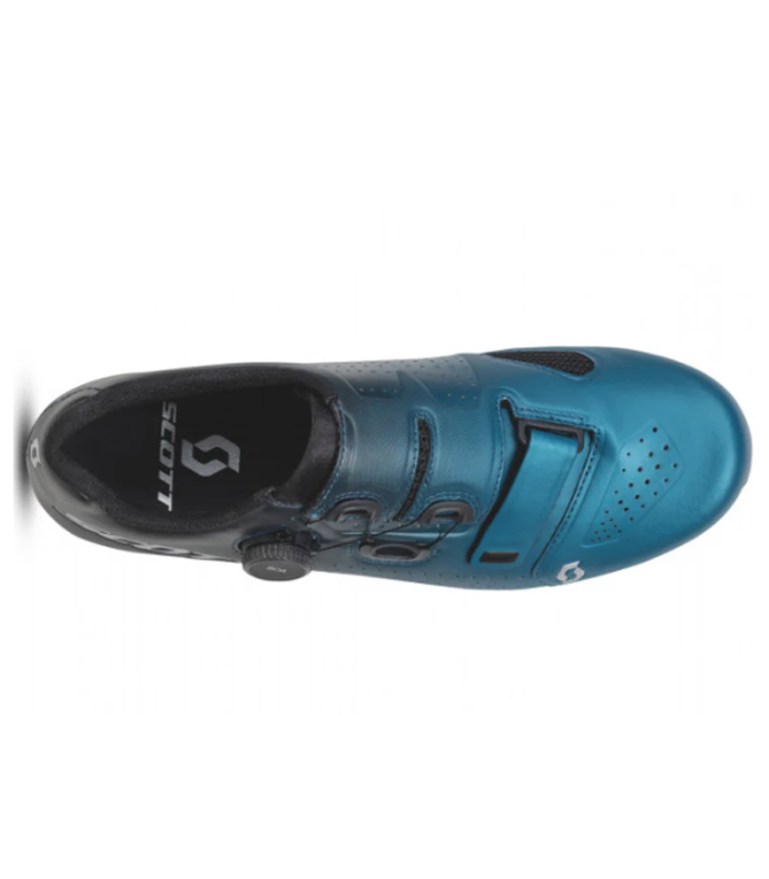 SCOTT SCARPE ROAD  TEAM BOA  - BLACK FADE MAT / METALLIC BLUE - BLU NERO