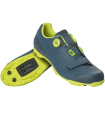 SCOTT SCARPE MTB VERTEC BOA -  NIGHT FALL BLUE / NEON YELLOW