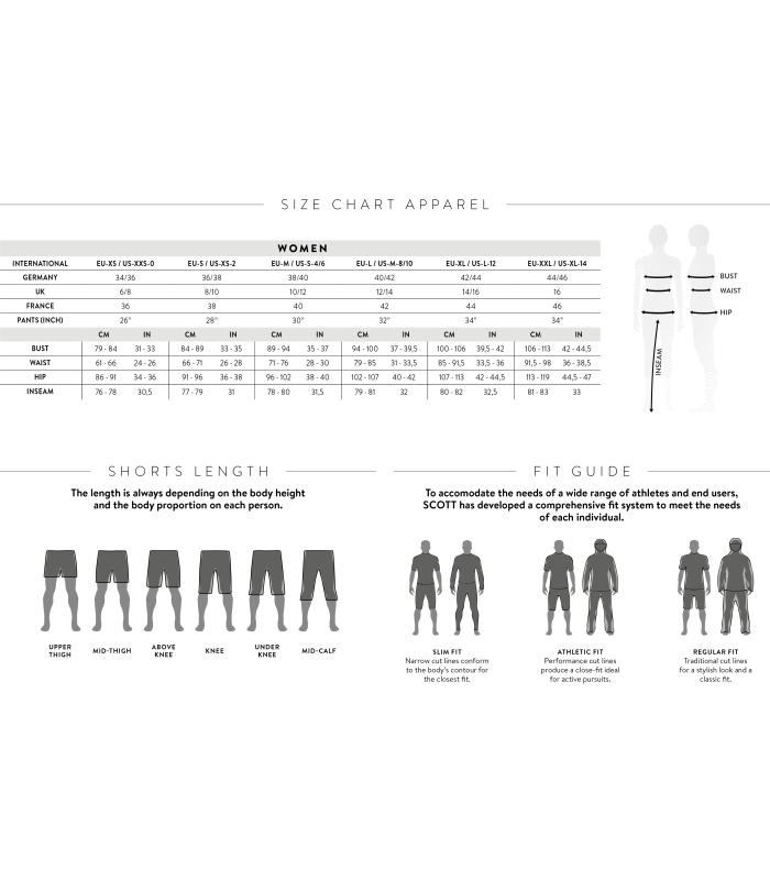 SCOTT COMPLETO MAGLIA CON PANTALONCINO BRETELLE RC CONTESSA -  ESTIVO DONNA  - BLACK - SCEGLI LA TUA MISURA