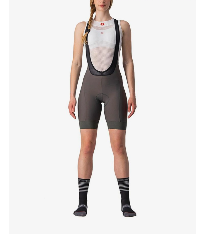 Castelli Salopette Ciclismo Corto Donna  - ESTIVO CORTO - FANGO - PRIMA BIBSHORT