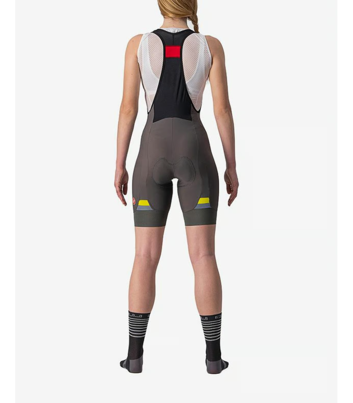 Castelli Salopette Ciclismo Corto Donna  - ESTIVO CORTO - FANGO - PRIMA BIBSHORT