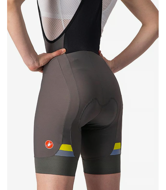 Castelli Salopette Ciclismo Corto Donna  - ESTIVO CORTO - FANGO - PRIMA BIBSHORT