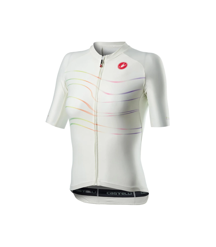 Castelli MAGLIA A MANICA CORTA Ciclismo Donna -  Aero Pro - Womens Jersey Ivory- ESTATE