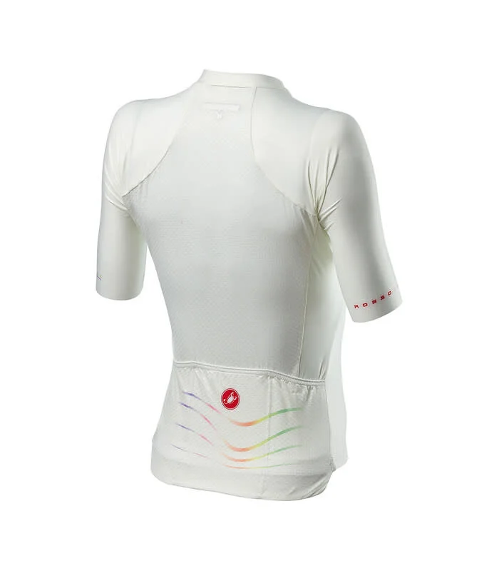 Castelli MAGLIA A MANICA CORTA Ciclismo Donna -  Aero Pro - Womens Jersey Ivory- ESTATE