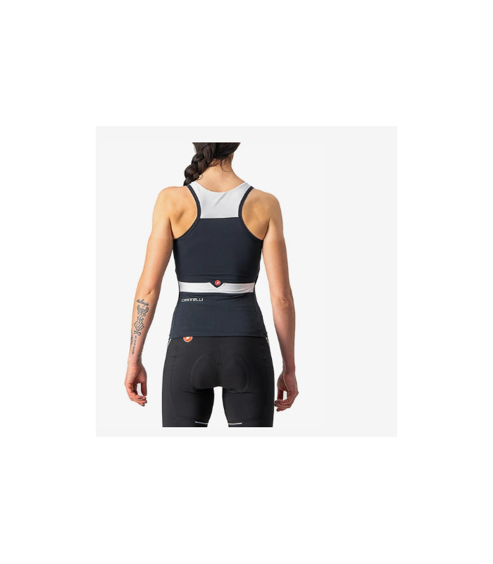 CASTELLI GILET SOLARIS SPALLINE - NERO BIANCO DONNA - SUMMER - SMANICATO DONNA