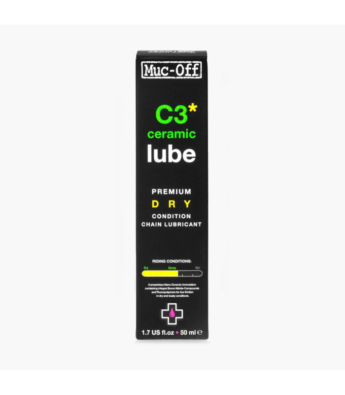 MUC - OFF C3 LUBIFRICANTE DRY Ceramic Lube biodegradabile - Dry Weather Ceramic Lube - SCEGLI 50ml / 120 ml - CONDIZIONI SECCHE
