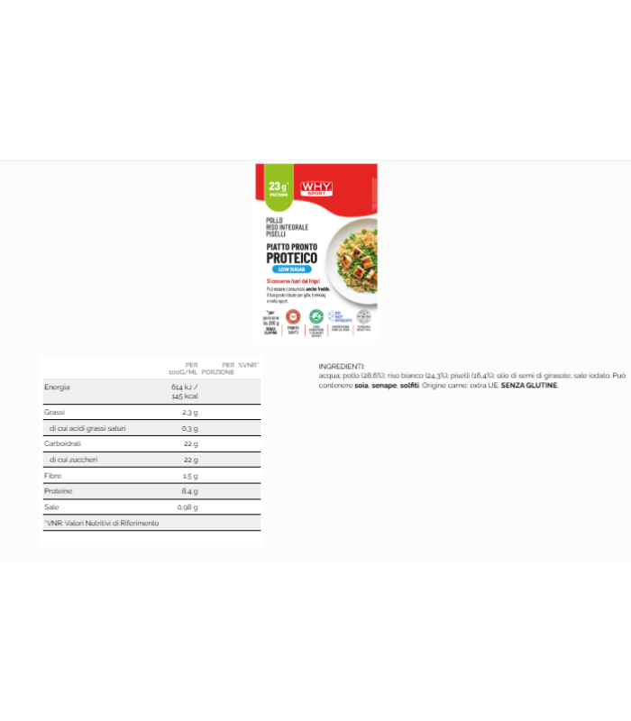 WHY SPORT PIATTO PRONTO PROTEICO 280 g