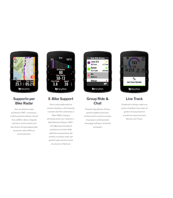 BRYTON RIDER GPS  650 T CON KIT DUAL SENSOR E HRM - NEW