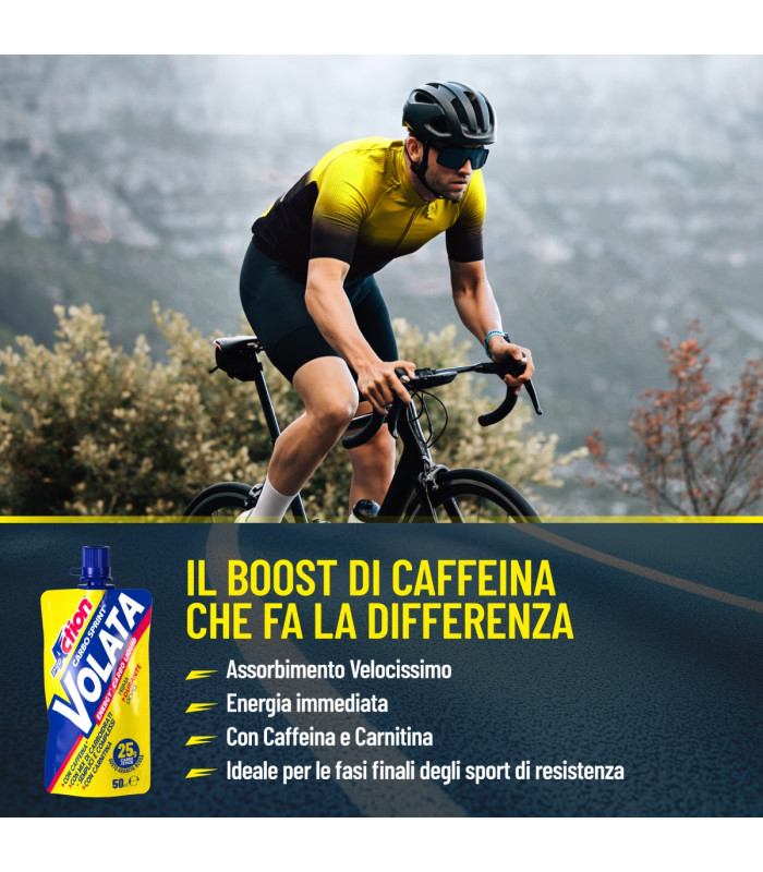 PRO ACTION GEL Carbo Sprint Volata Integratore di Carboidrati a velocissimo assorbimento – 50 ml - ARANCIA ROSSA
