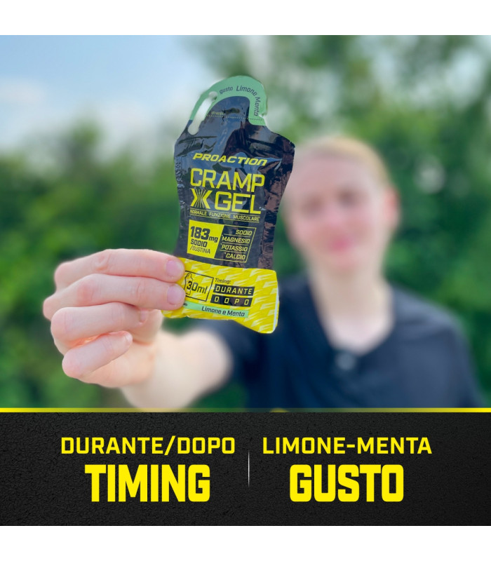 PRO ACTION Cramp X Gel - 3pz Gel -gusto Limone - menta.