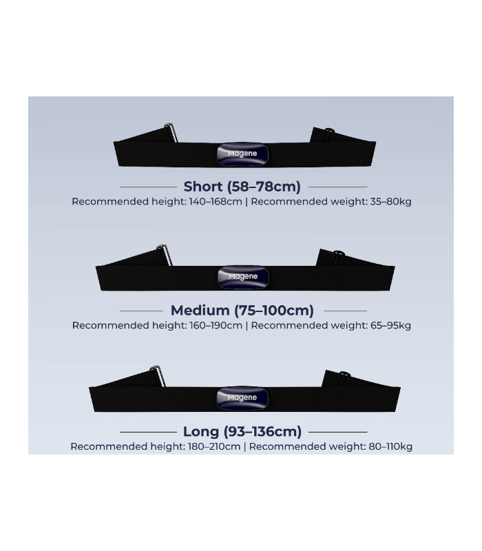 Cardiofrequenzimetro H613  MAGENE  - FASCIA CARDIO - Scegli la misura (Ricarica USB)